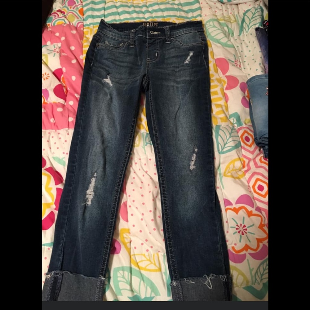 Justice 12 slim capris